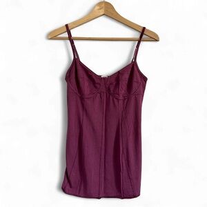 Wilfred Purple Fitted Bustier Camisole – Adjustable Straps